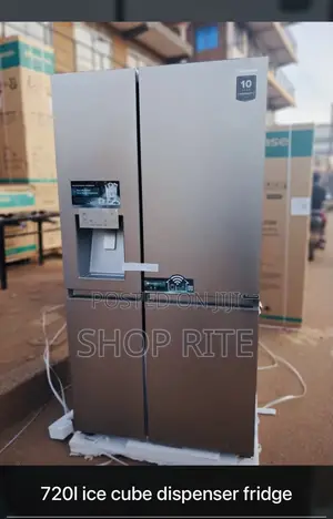 HISENSE 720 Liters Side by Side REFRIGERATOR Ice Cube Dispenser
