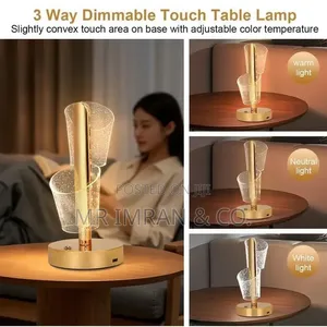 Creatice Rechargeable Crystal LED Table Lamp