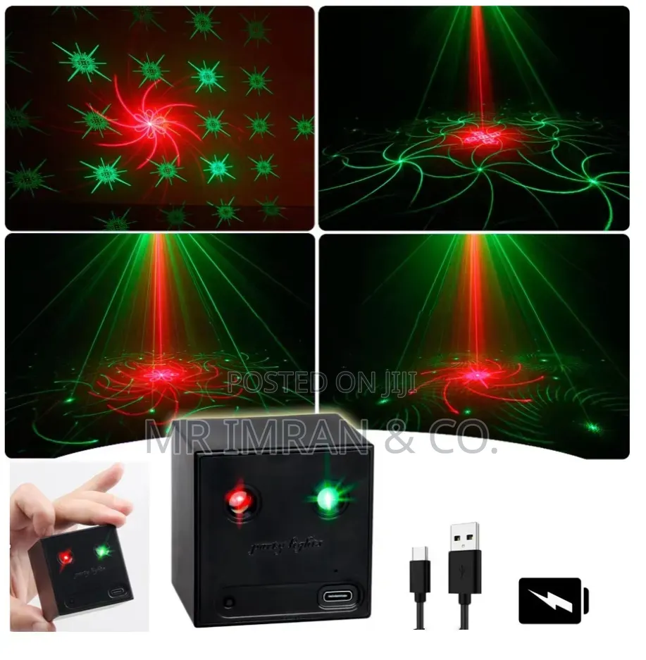 Rechargeable Mini R/G Laser Party Light