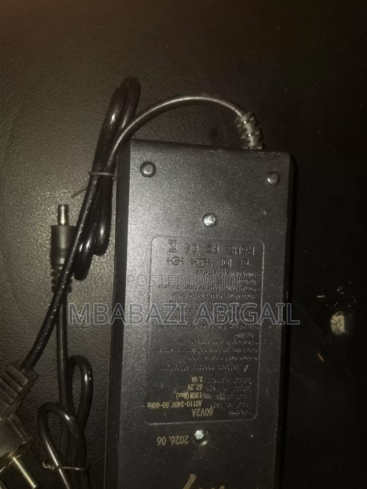Lithium Battery Charger 60V 2A