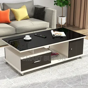 Black Center Table With Storage | Coffee Table
