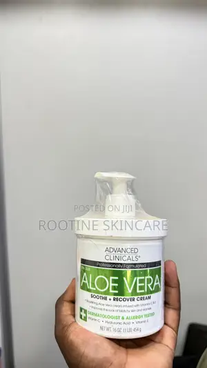 Advanced Clinicals Aleovera Soothing and Skin Recovering Cream 454g