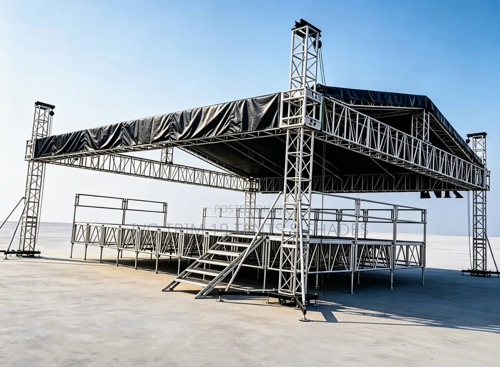 Modular Galvanized Box Truss Stage System