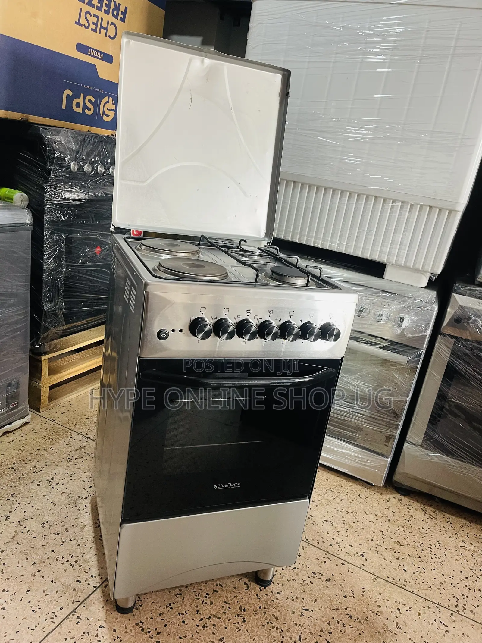 Blueflame 2electric,2gas,imported Used Cooker With Full Electric Oven