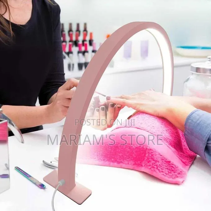 U-Shaped Half-Moon LED Desk Lamp Used for Manicures