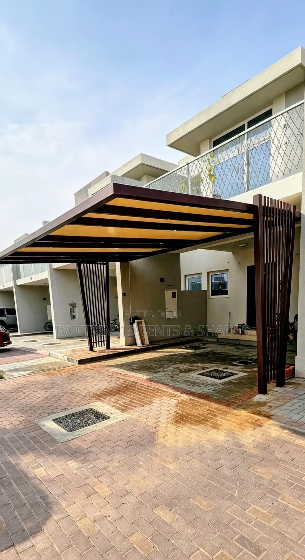 Modern Cantilevered Architectural Carport Canopy