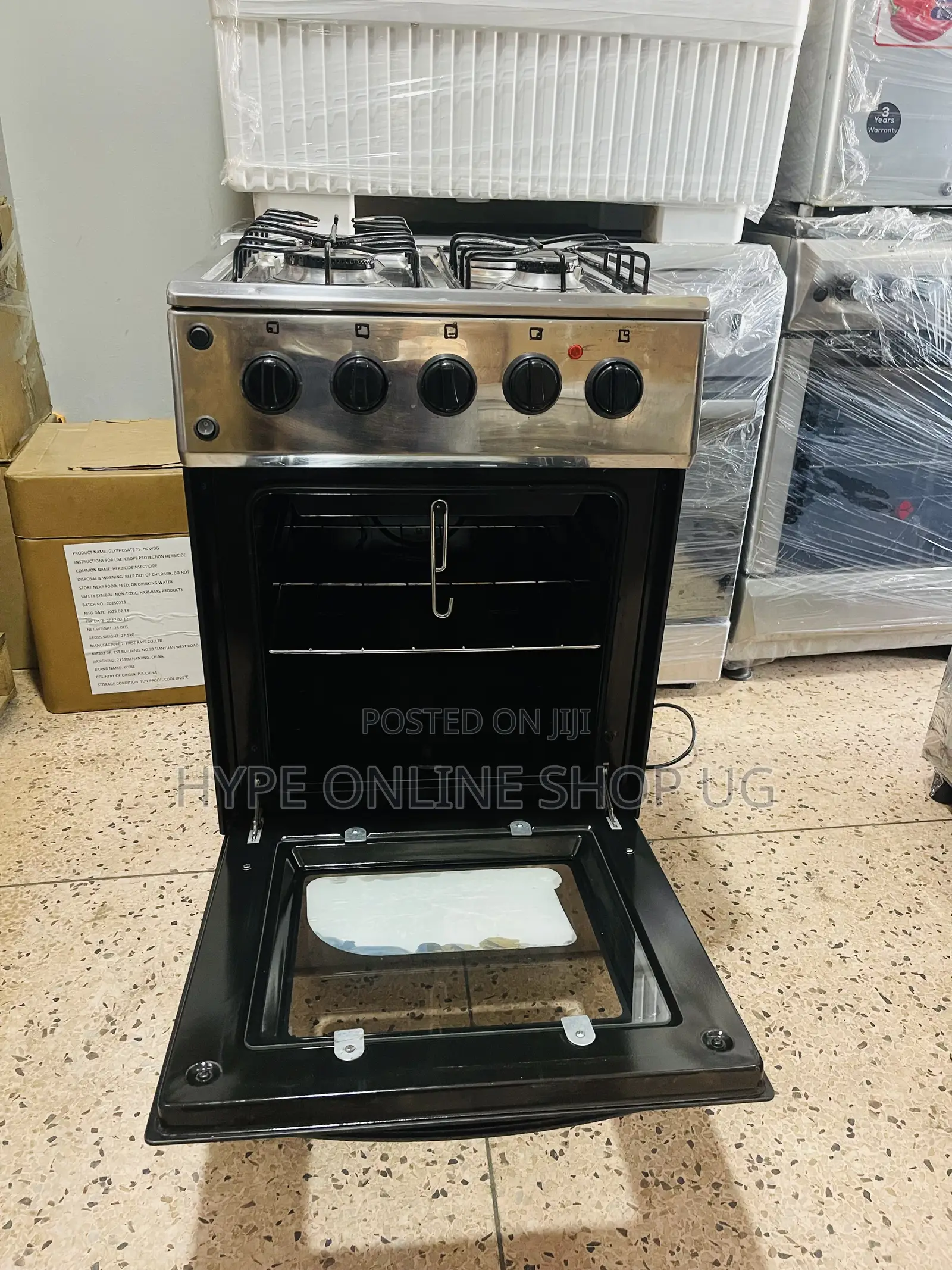 Saachi Stainless,3gas,1electric,imported Used Cooker