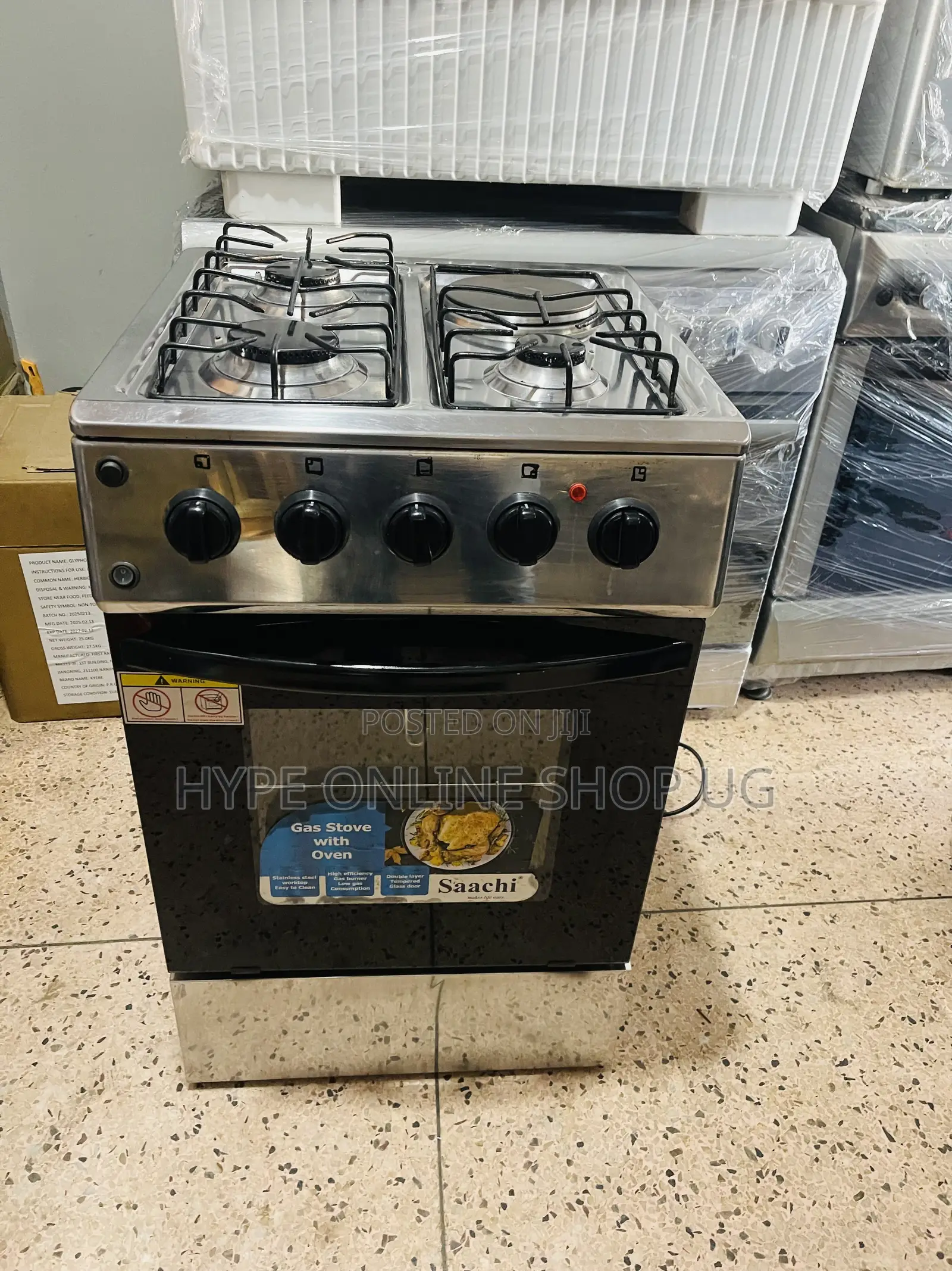 Saachi Stainless,3gas,1electric,imported Used Cooker