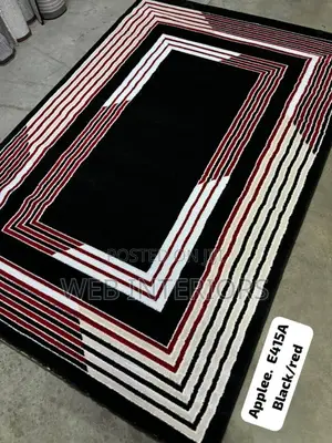 Black and Red Center Carpet