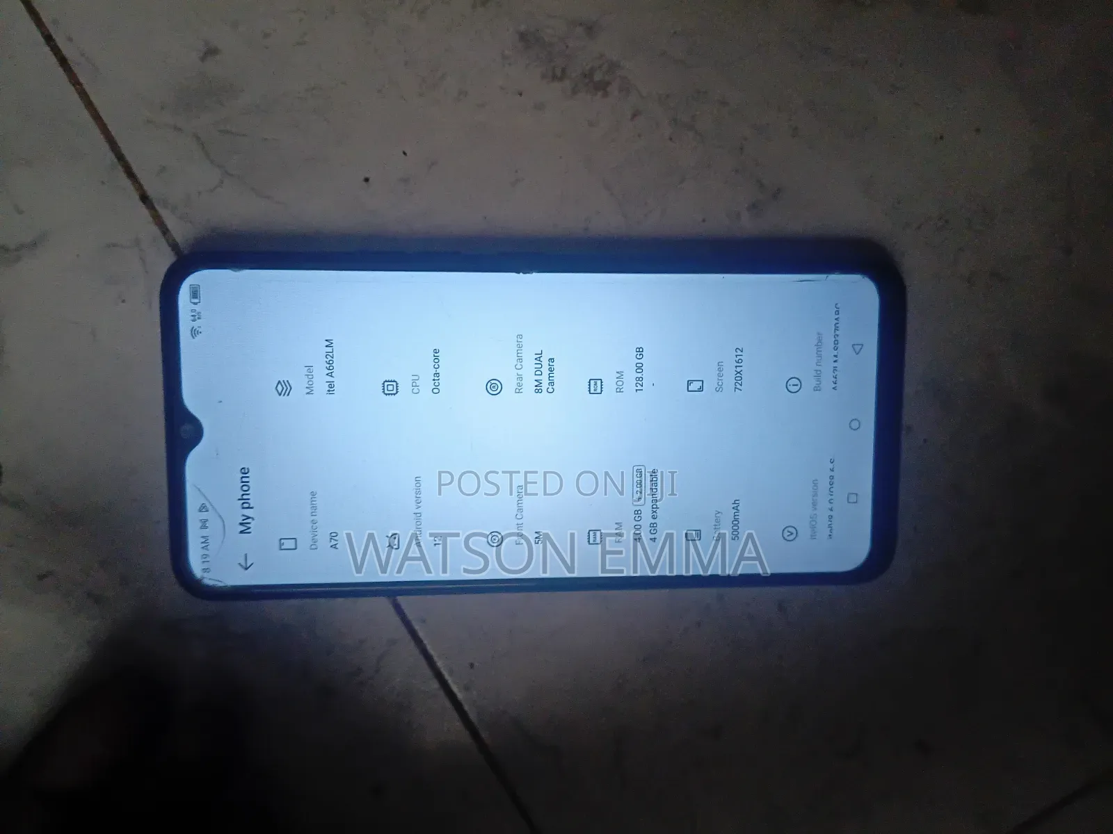 Itel A60S 128 GB Blue