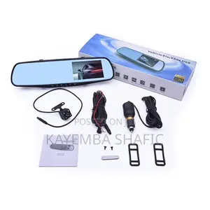 Vehicle Blackbox DVR Dual Lens 1080P Rearview Mirror Dash Camera