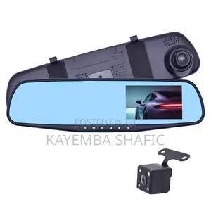 Vehicle Blackbox DVR Dual Lens 1080P Rearview Mirror Dash Camera