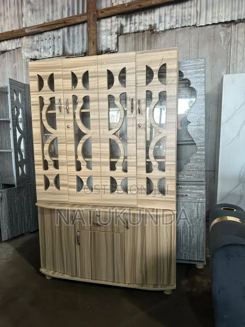 Sideboard With Four Doors on White Colour