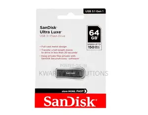 SanDisk Ultra Luxe USB 3.1 64 GB Flash Drive/Disk