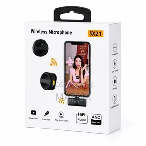 SX21 Wireless Microphone – Dual Mic With ANC & Magnetic Clip