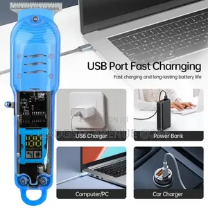 Charging-Hairdresser Transparent Electric Hair Trimmer