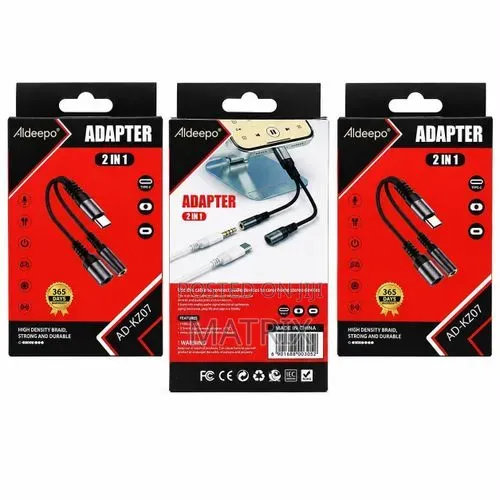 Type C to Audio Headphone & Charging Adapter