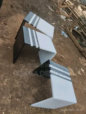 Three Wooden Stools Set