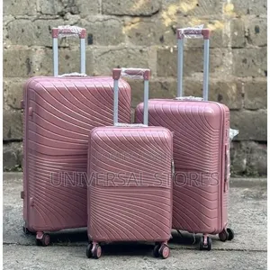 3pcs Waterproof Rubber Suitcase Set -
Large, Medium & Small