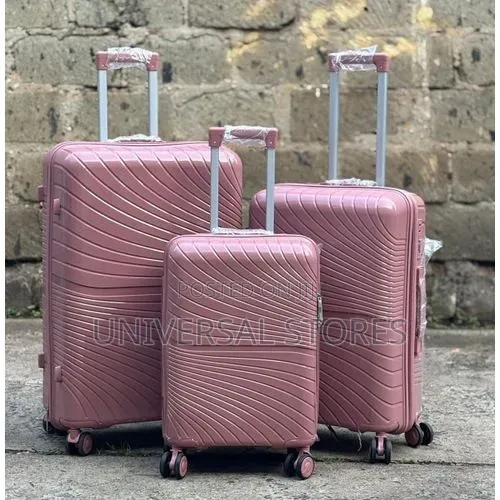 3pcs Waterproof Rubber Suitcase Set -
Large, Medium & Small