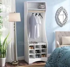 Simple White Open Closet