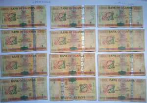 Commemorative Bank of Uganda Bank Note - P45a-10,000 Shillings
