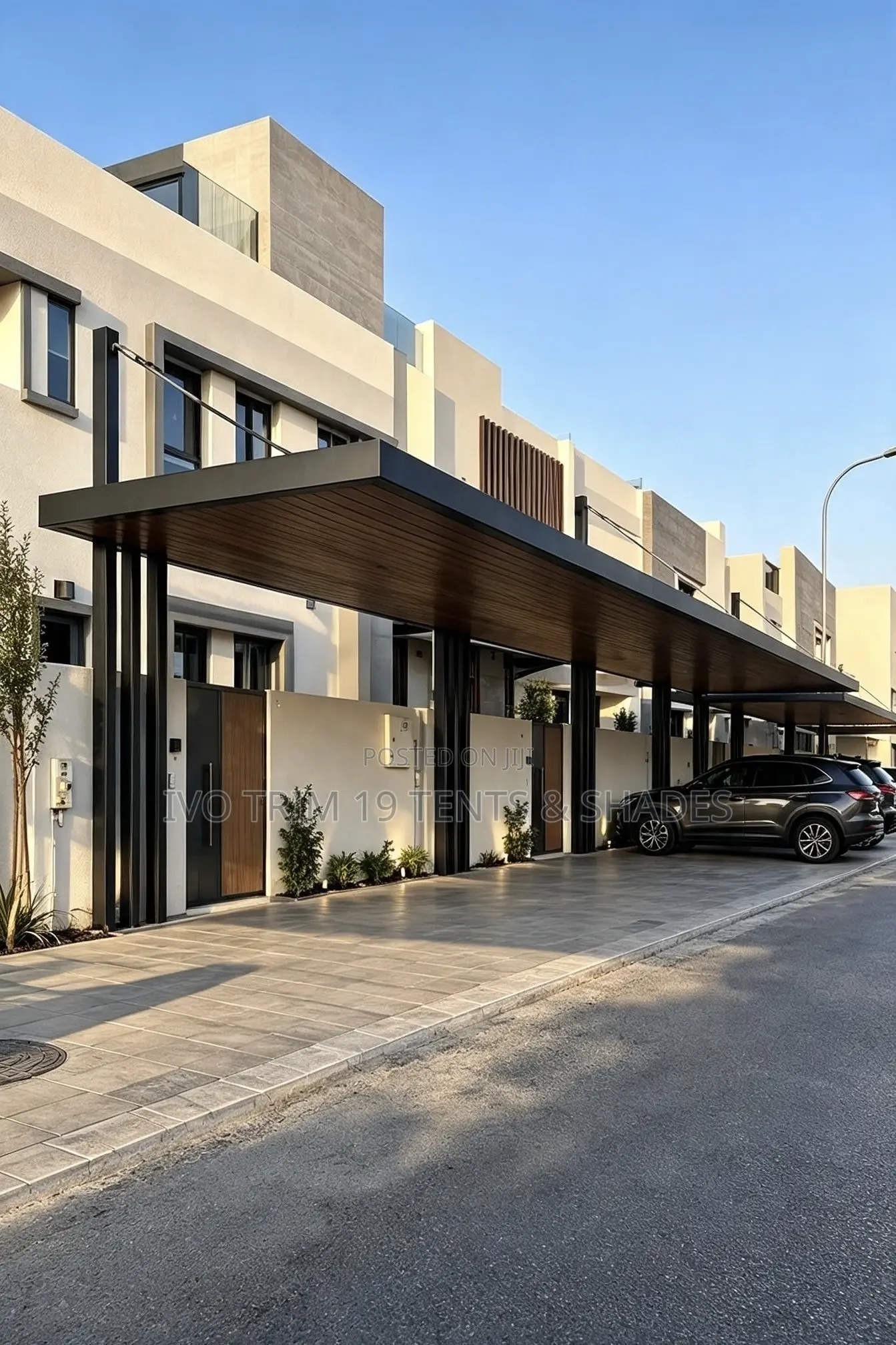 Continuous Linear Cantilevered Driveway Carport System