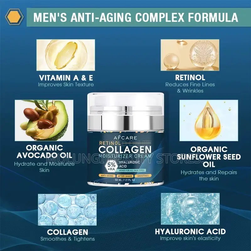 Afcare Retinol Collagen Moisturizer Cream for Men.