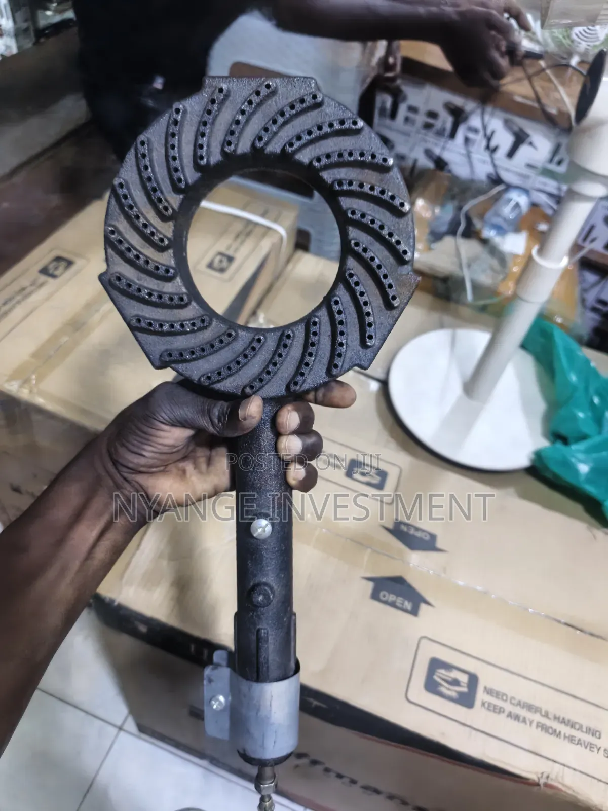 Heavy-Duty Cast Iron Gas Burner Ring. Gas Burner Ring Big Size