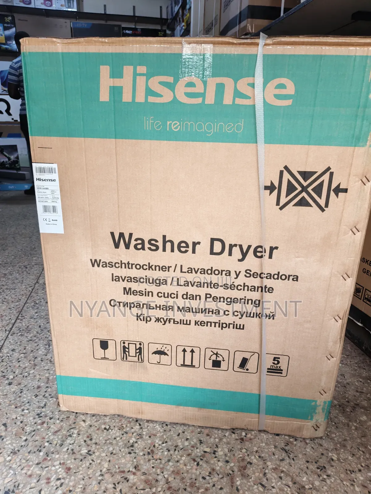Hisense 12kg Washer and Dryer Front Loader.