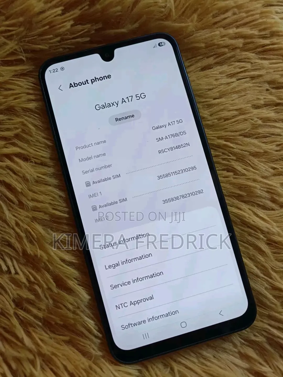 New Samsung Galaxy A17 5G 256 GB Black