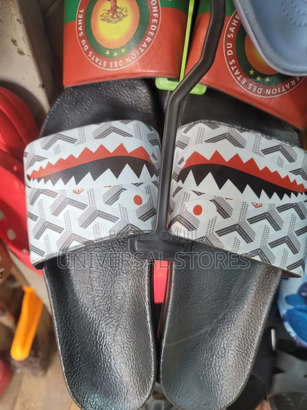 Goyard X Sprayground Shark Slides