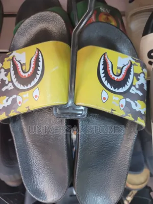 Bape Shark Mouth Graphic Pool Slides
