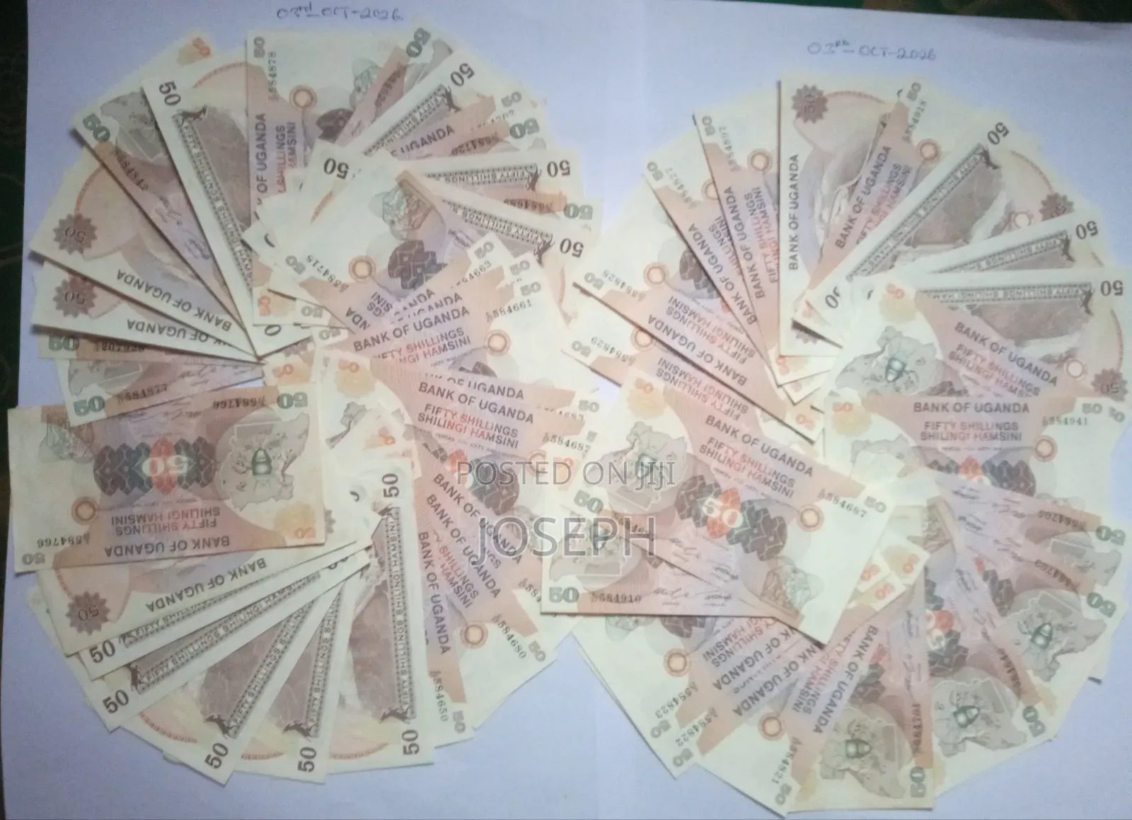 Bank of Uganda Bank Note - P18a-50 Shillings