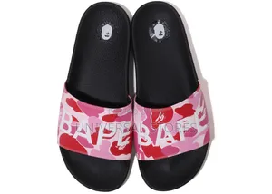 Bathing Ape (BAPE) ABC Camo Pink Slide Sandals.