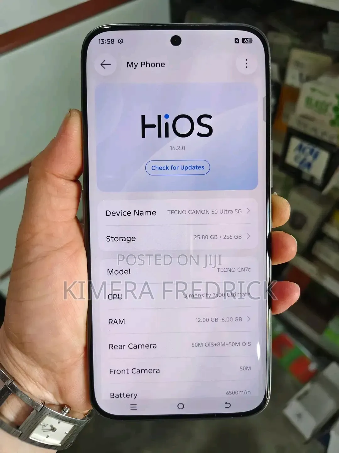 New Tecno Camon 50 Ultra 256 GB Gray