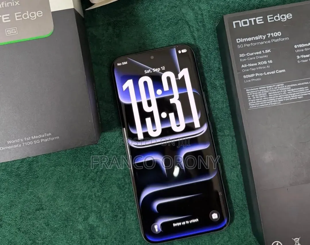 New Infinix Note Edge 256 GB Silver