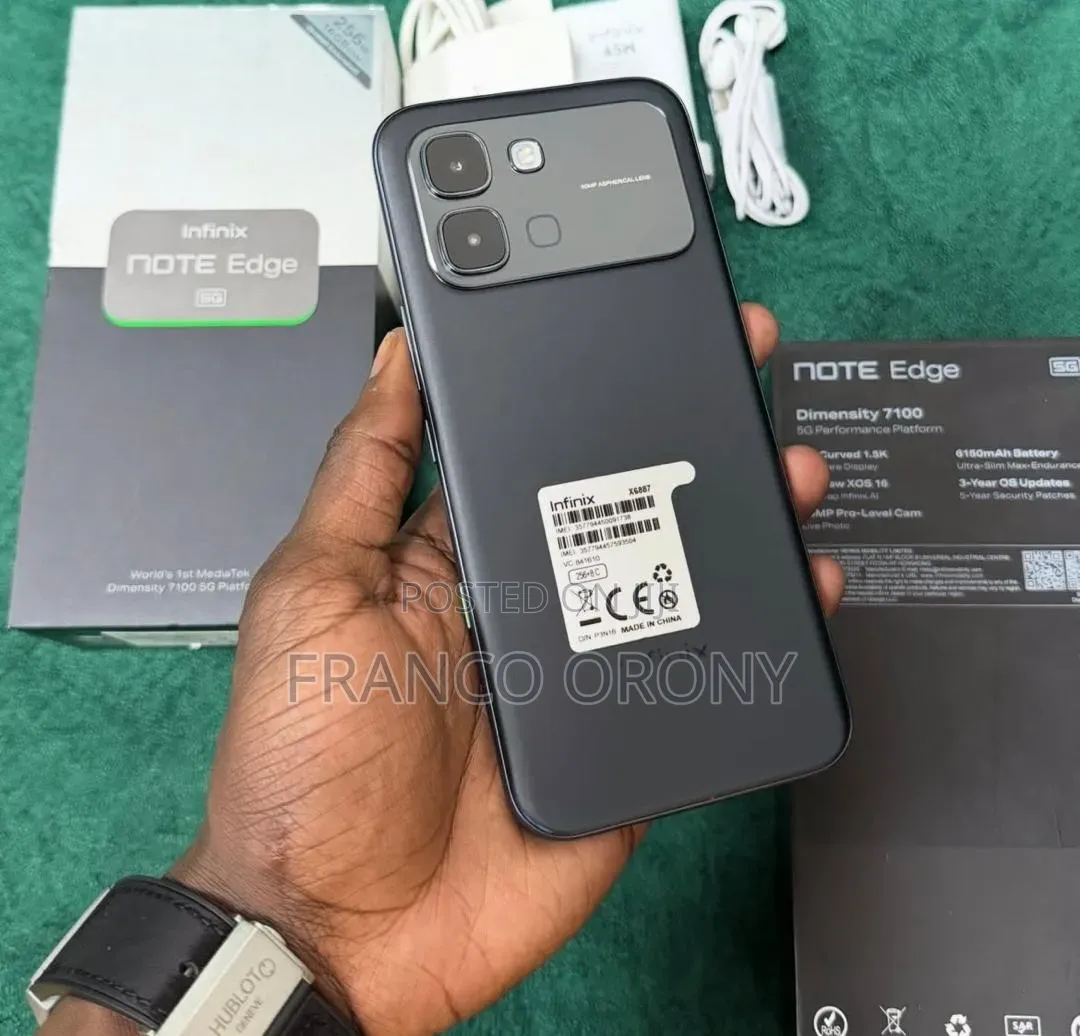 New Infinix Note Edge 256 GB Black