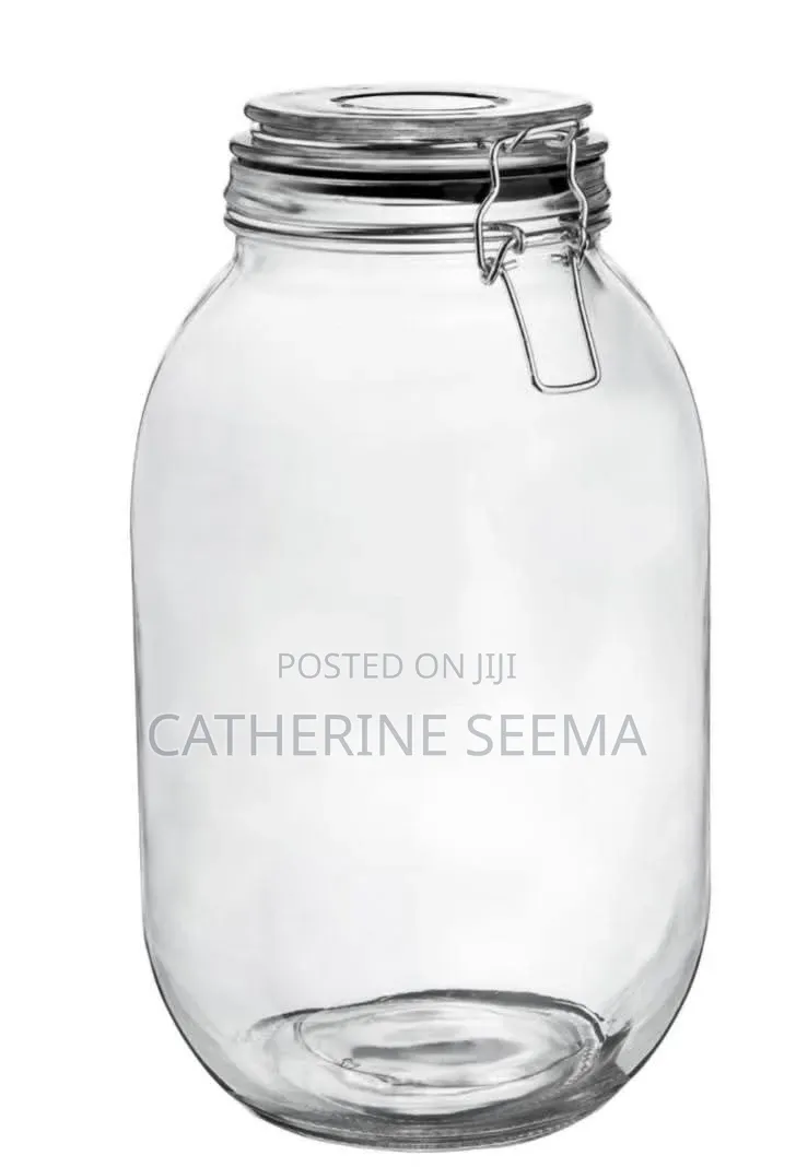 Clip on Glass Jar