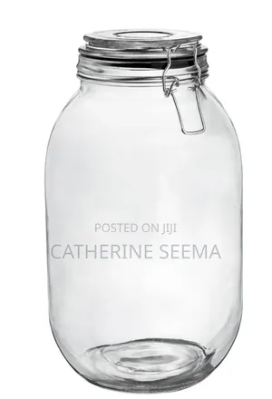 Clip on Glass Jar