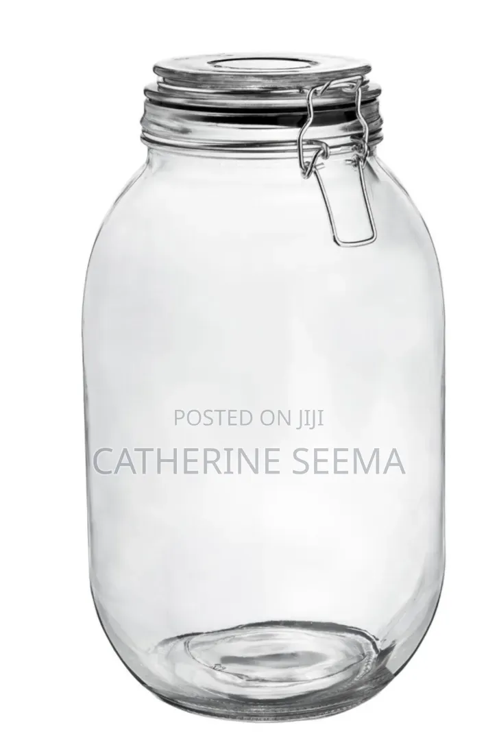 Clip on Glass Jar