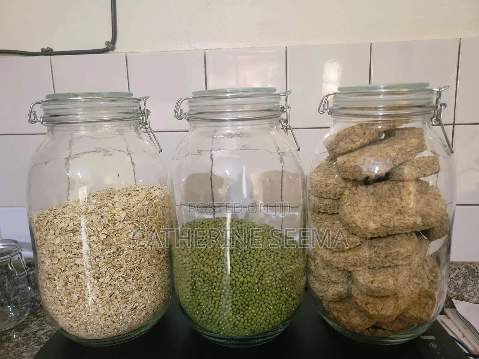 Clip on Glass Jar