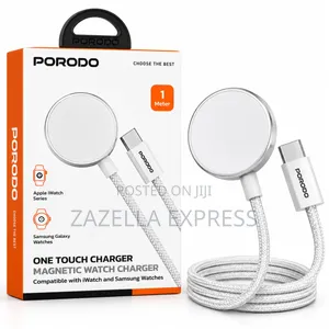 Porodo One Touch ,Magnetic Watch Charger for Apple Watch and Samsung