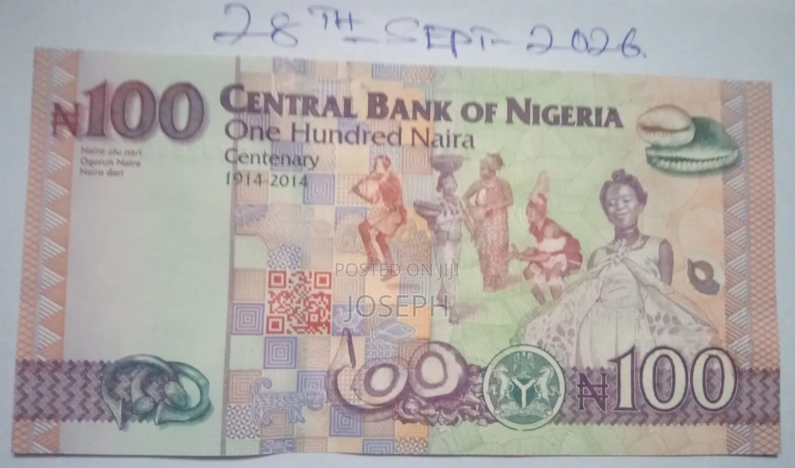 Commemorative Nigeria-- P41a.1 - 100 Naira Bank Note