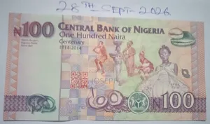 Commemorative Nigeria-- P41a.1 - 100 Naira Bank Note