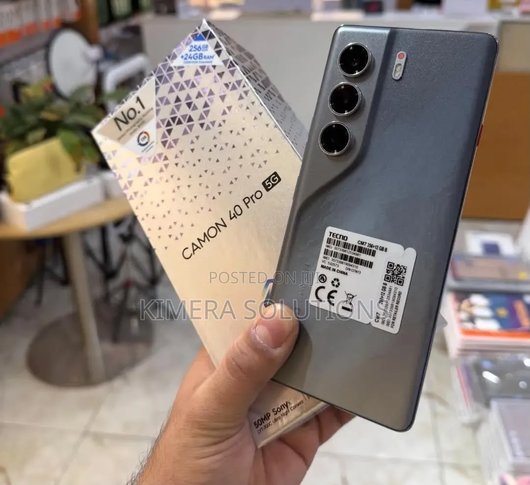 New Tecno Camon 40 Pro 5G 256 GB Black
