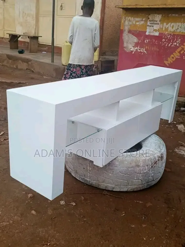 TV Stand White 1.8m Length