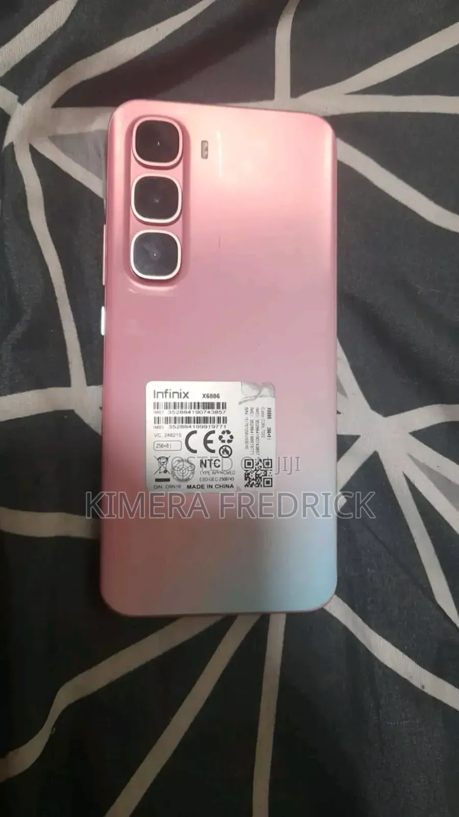 New Infinix Hot 60 Pro+ 256 GB Pink