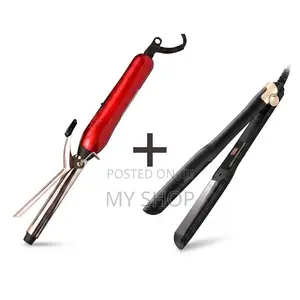 Hair Curler and Iron - Hair Styling Combo