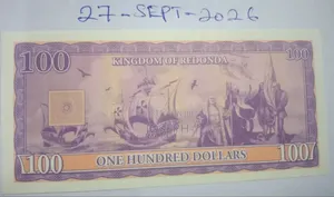 Kingdom of Redonda - Colnect Codes- RED -1.- 100 Dollars Bank Note